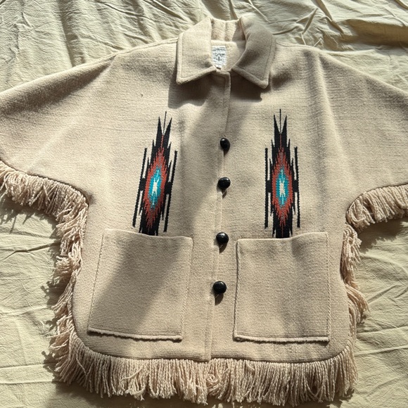 Jackets & Blazers - Chimayo Poncho Coat